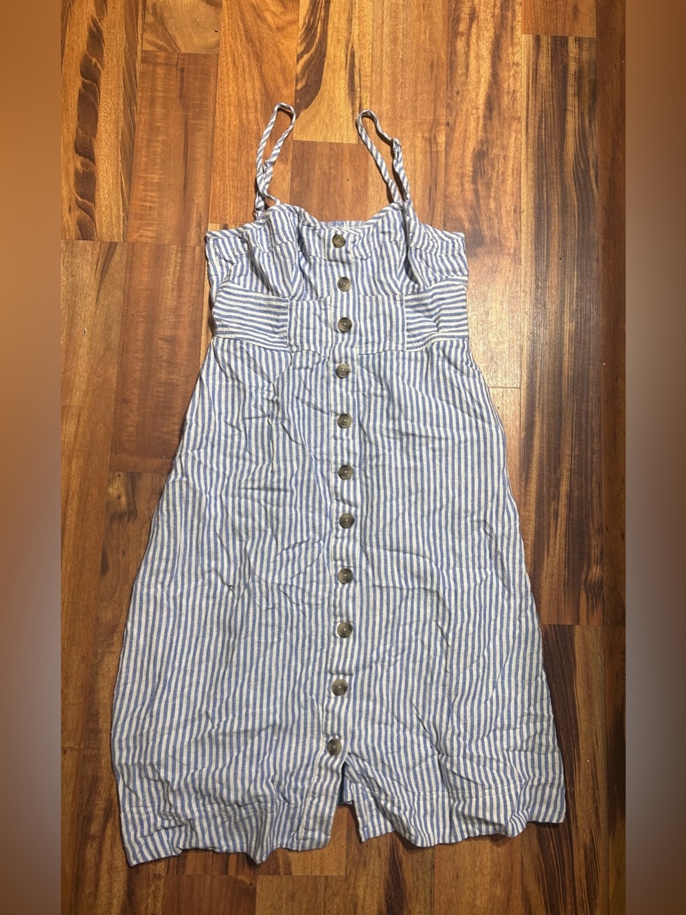 Universal Thread Women's Corset Linen Midi A-Line Dress